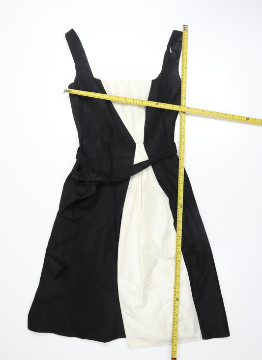 Début Women's Black & White Fit & Flare Knee Length Dress Size 10