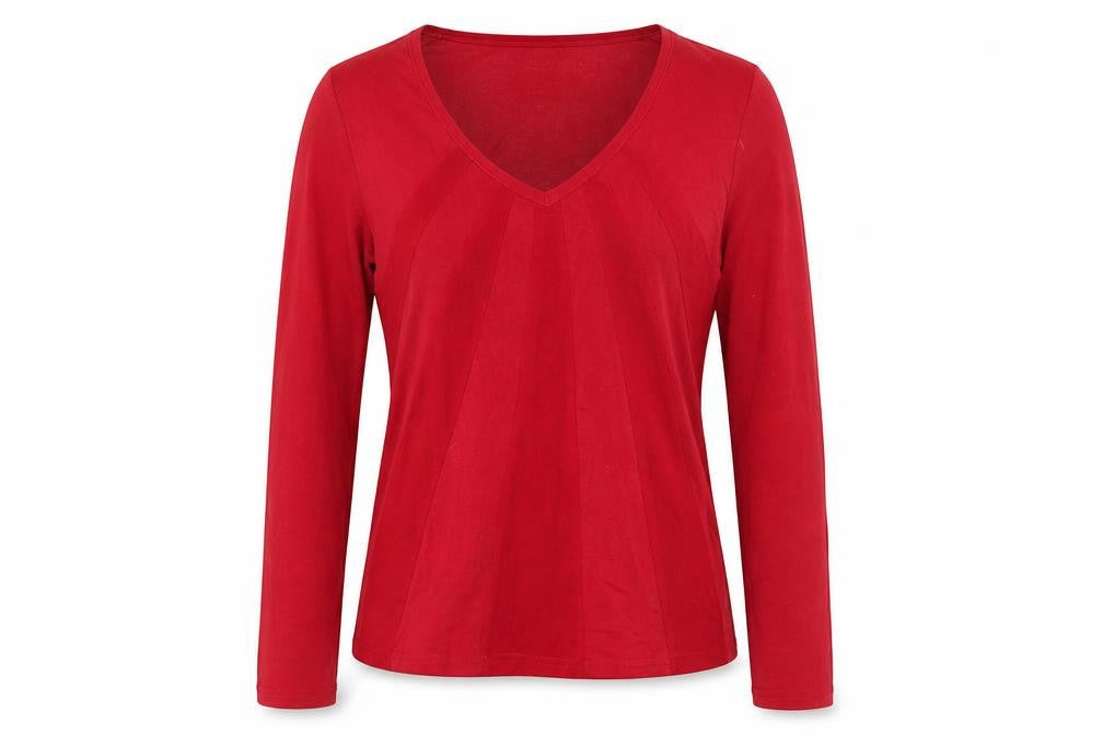 Womens UK Size 8 Monsoon Red Basic T-Shirt