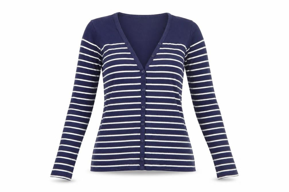 Womens UK Size S JoJo Maman Bébé Blue Basic Button-Up