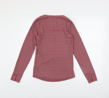 Womens UK Size 6 Fat Face Red Basic Button-Up