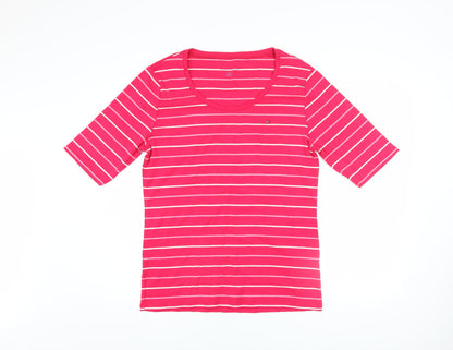 Womens UK Size XL Tommy Hilfiger Pink Basic T-Shirt