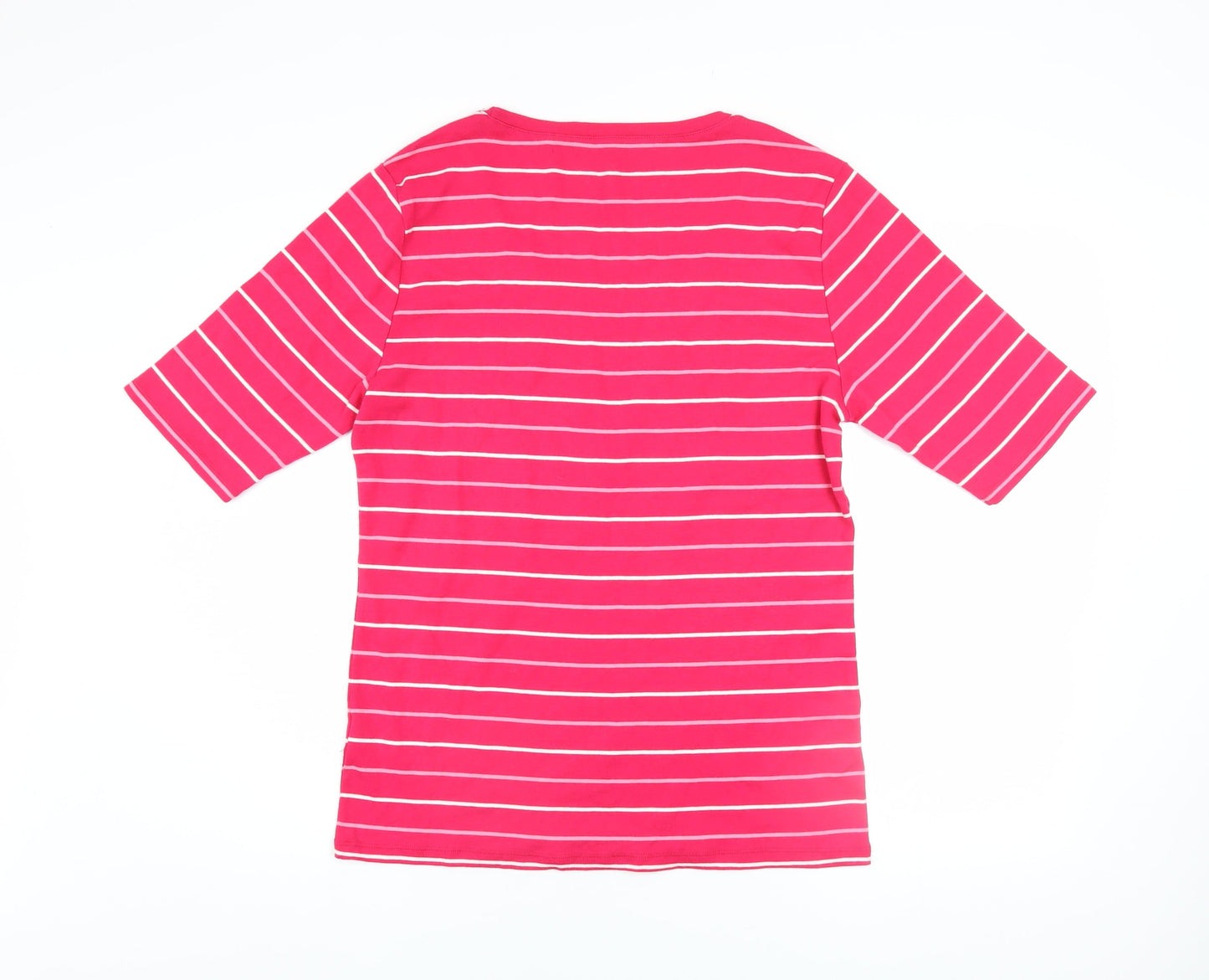 Womens UK Size XL Tommy Hilfiger Pink Basic T-Shirt