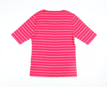 Womens UK Size XL Tommy Hilfiger Pink Basic T-Shirt