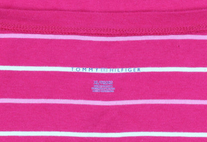 Womens UK Size XL Tommy Hilfiger Pink Basic T-Shirt