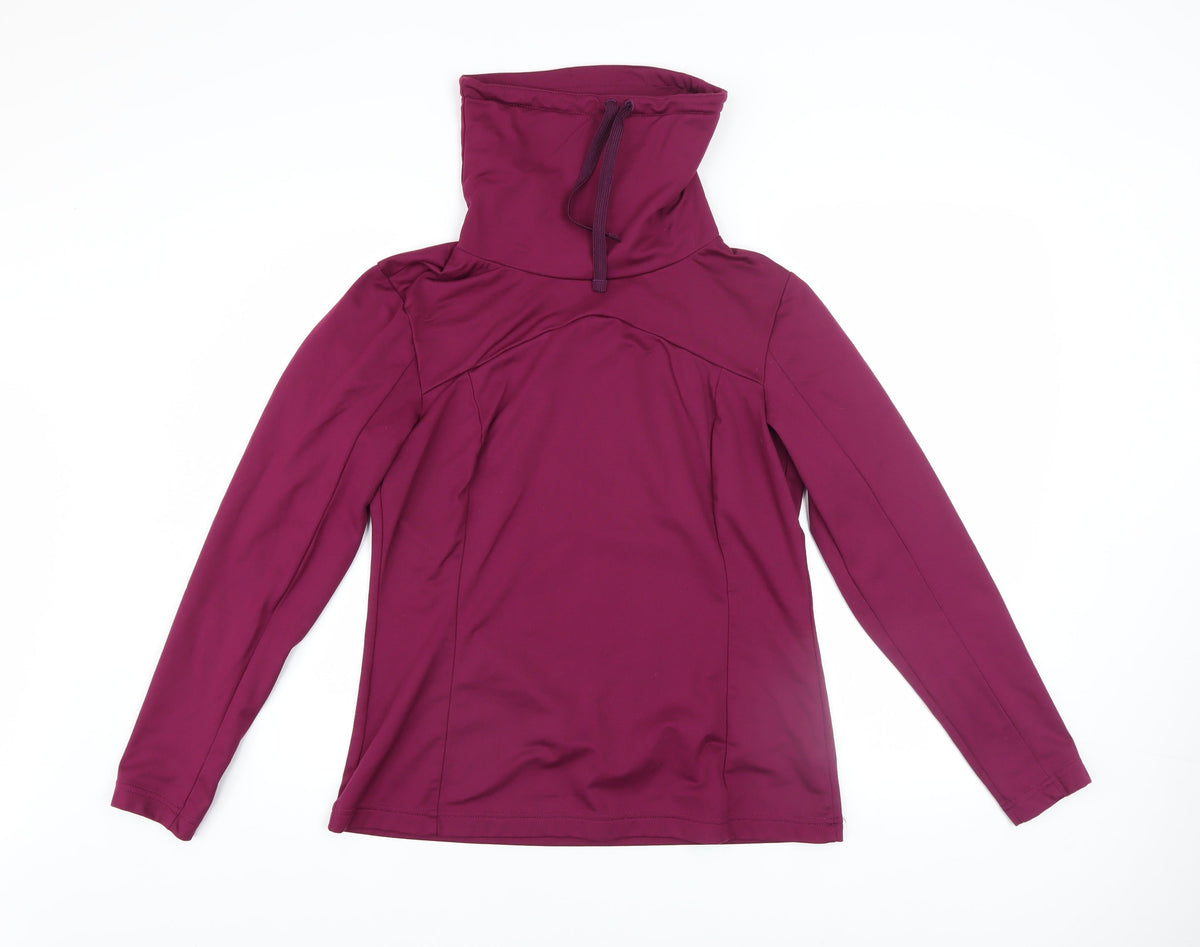 Womens UK Size L DECATHLON Purple Pullover Hoodie