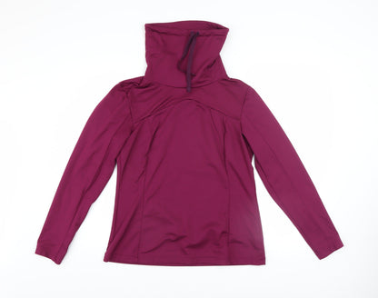 Womens UK Size L DECATHLON Purple Pullover Hoodie
