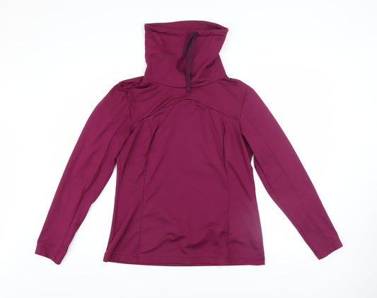 Womens UK Size L DECATHLON Purple Pullover Hoodie