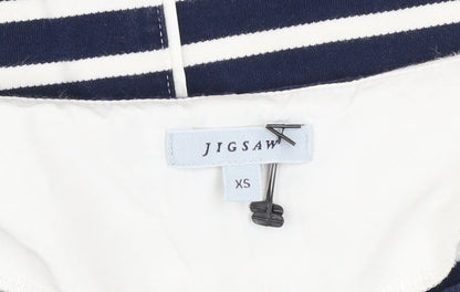 Womens UK Size XS Jigsaw Blue Basic T-Shirt