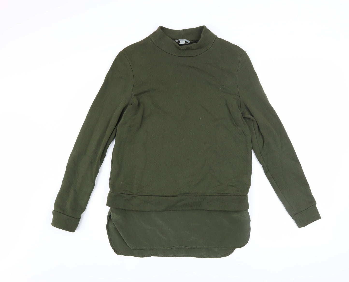 Womens UK Size XS COS Green Pullover Sweatshirt