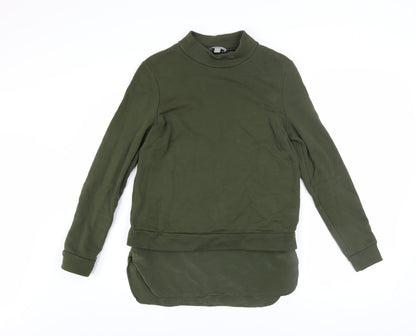 Womens UK Size XS COS Green Pullover Sweatshirt