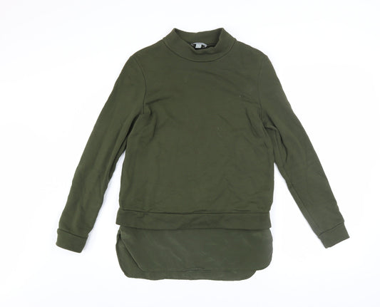 Womens UK Size XS COS Green Pullover Sweatshirt