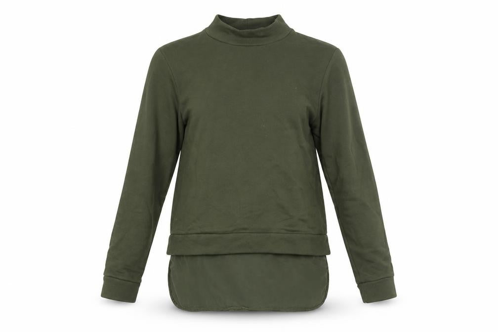Womens UK Size XS COS Green Pullover Sweatshirt
