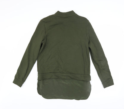Womens UK Size XS COS Green Pullover Sweatshirt