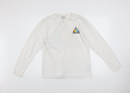 Imagine Dragons White Long Sleeve Cotton Graphic T-Shirt Men Small