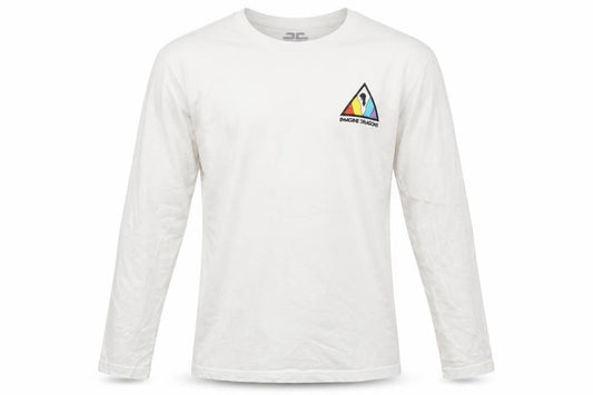 Imagine Dragons White Long Sleeve Cotton Graphic T-Shirt Men Small