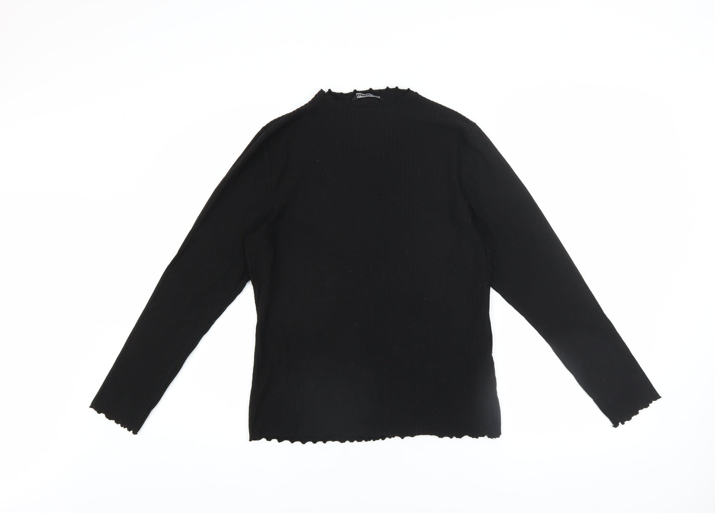 Womens UK Size XL Only Black Basic Blouse