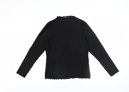 Womens UK Size XL Only Black Basic Blouse