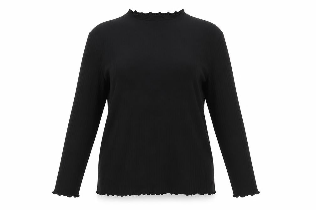 Womens UK Size XL Only Black Basic Blouse