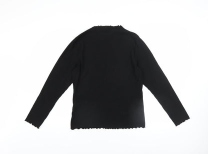 Womens UK Size XL Only Black Basic Blouse