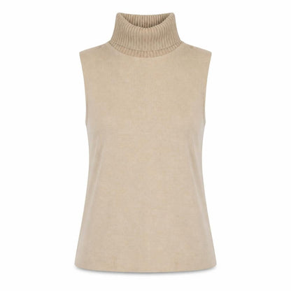 Womens UK Size S Zara Beige Vest Jumper
