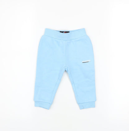 McKenzie Blue Jogger Trousers 6-9 Months Unisex Baby Lightweight Cotton