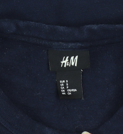 Womens UK Size S H&M Blue Pullover Sweatshirt