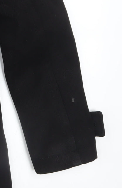 Mens UK Size 36 H&M Black Pea Coat