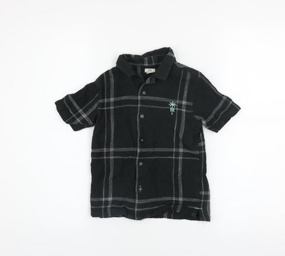 Boys UK Size 5-6 Years River Island Black Basic Button-Up