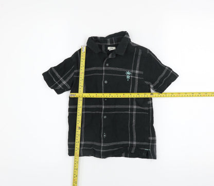 Boys UK Size 5-6 Years River Island Black Basic Button-Up