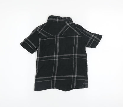 Boys UK Size 5-6 Years River Island Black Basic Button-Up