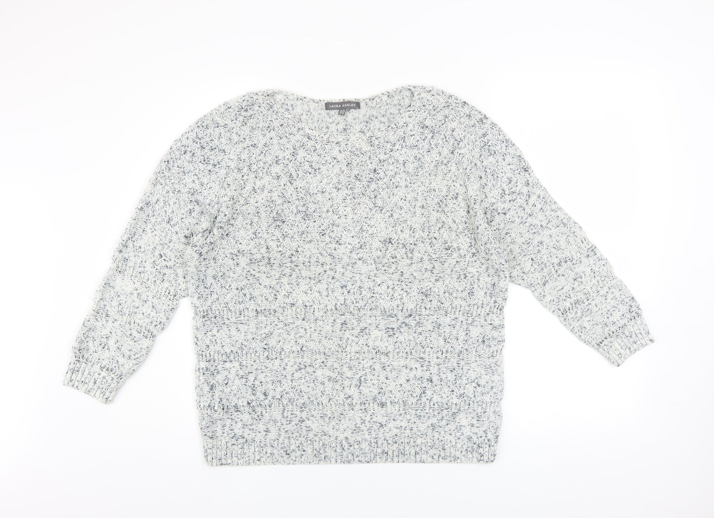 Womens UK Size 12 Laura Ashley Grey Pullover Jumper