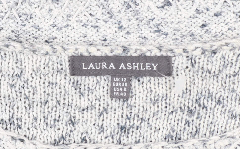 Womens UK Size 12 Laura Ashley Grey Pullover Jumper