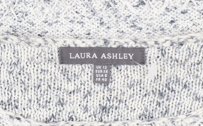 Womens UK Size 12 Laura Ashley Grey Pullover Jumper