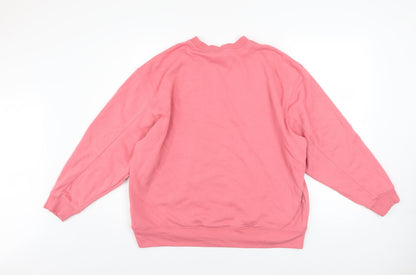 Womens UK Size 8 adidas Pink Pullover Sweatshirt