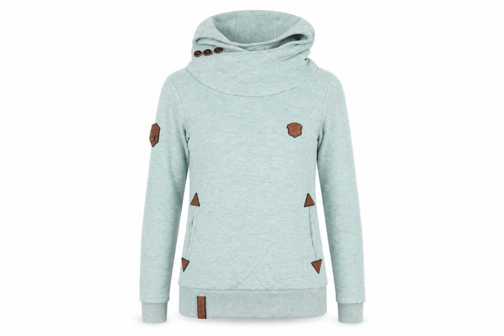 Womens UK Size S Naketano Green Pullover Hoodie