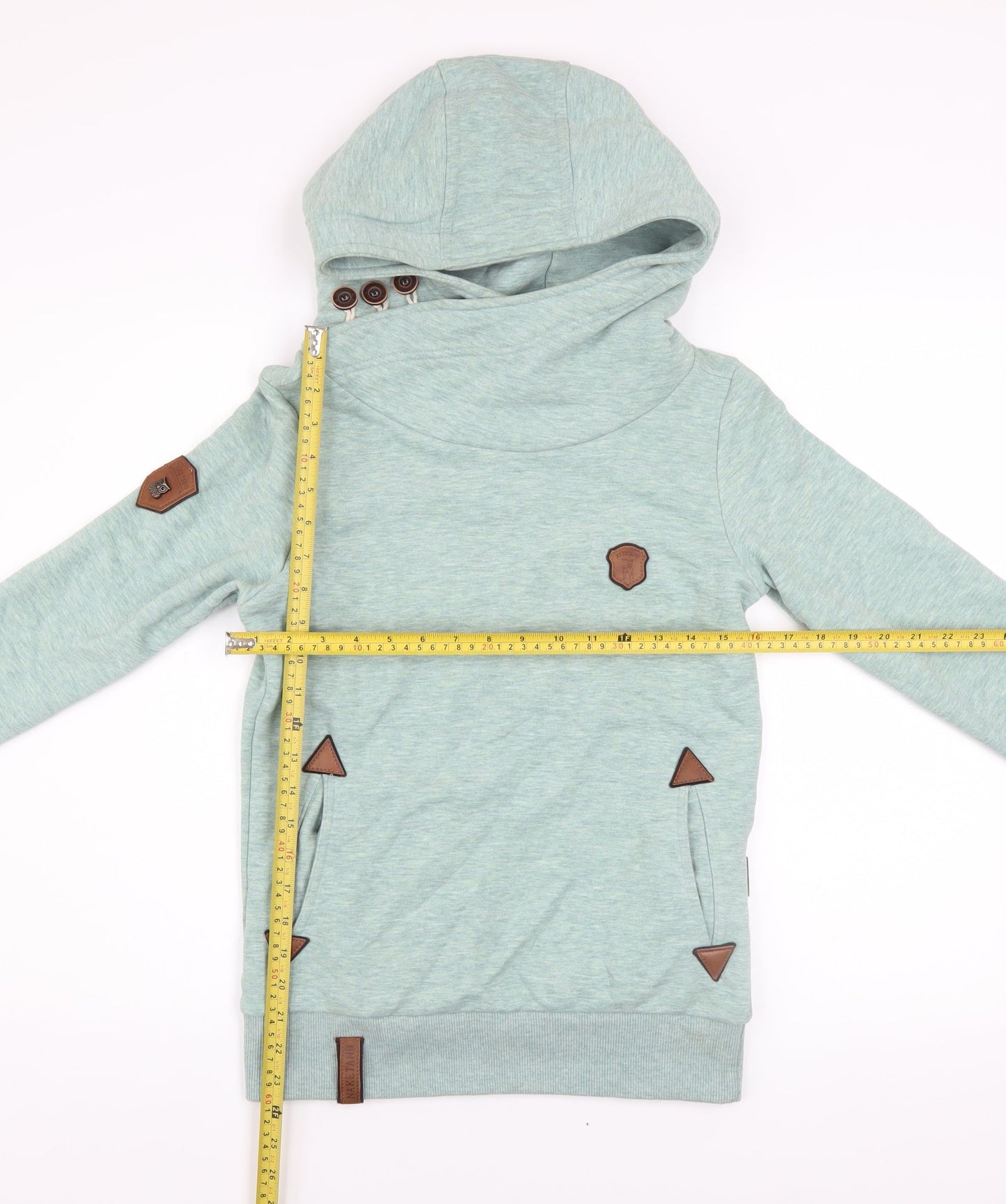 Womens UK Size S Naketano Green Pullover Hoodie