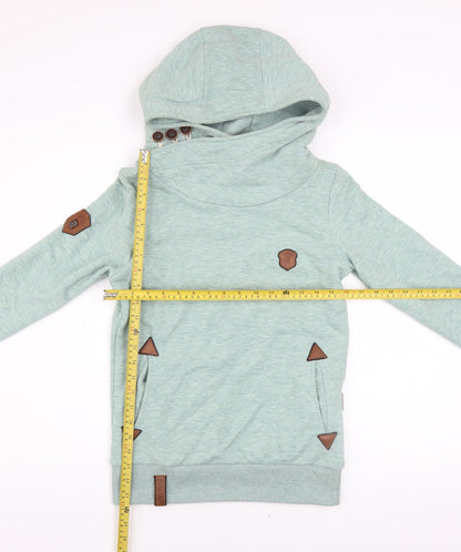 Womens UK Size S Naketano Green Pullover Hoodie