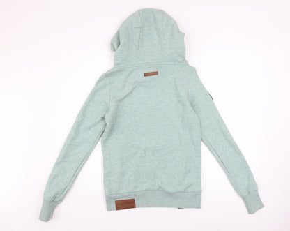 Womens UK Size S Naketano Green Pullover Hoodie