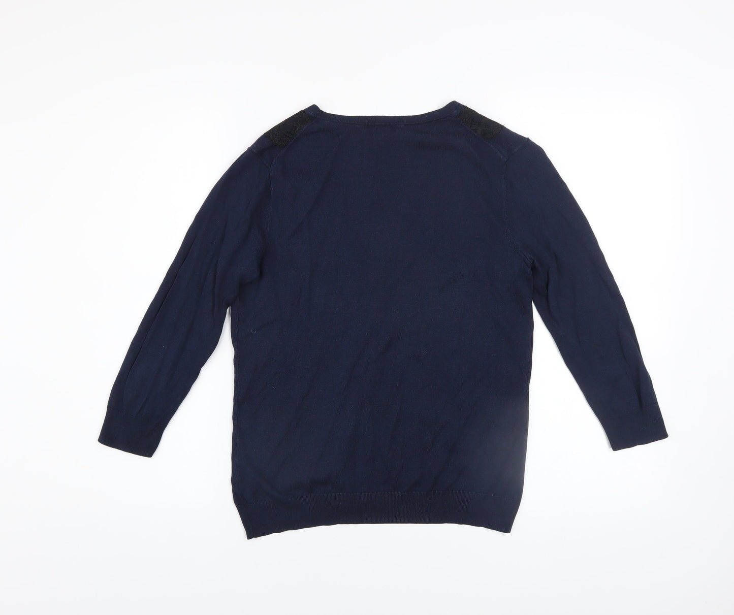 Womens UK Size 8 H&M Blue Cardigan Jumper