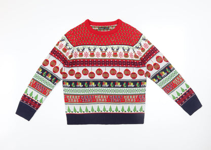 Womens UK Size 10 Threadbare Multicoloured Pullover Jumper