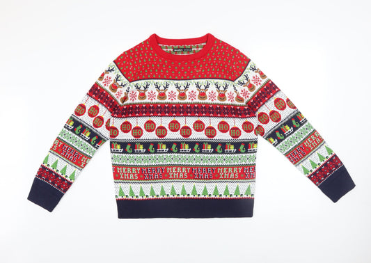 Womens UK Size 10 Threadbare Multicoloured Pullover Jumper