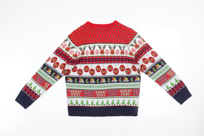 Womens UK Size 10 Threadbare Multicoloured Pullover Jumper