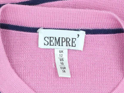 Womens UK Size 12 Sempre Pink Basic Jacket