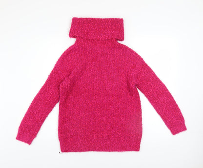 Womens UK Size XS Marks and Spencer Pink Pullover Jumper