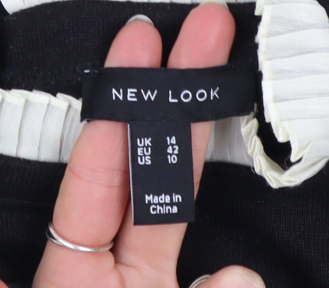 Womens UK Size 14 New Look Black Pullover Jumper