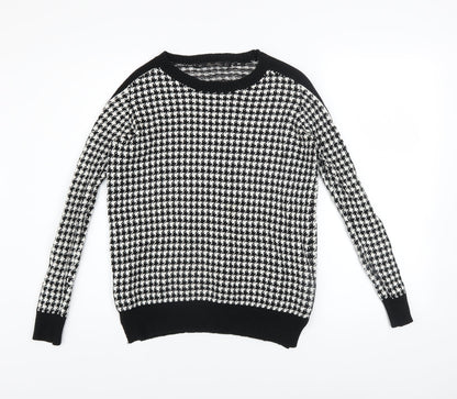 Womens UK Size S Zara Black Pullover Jumper