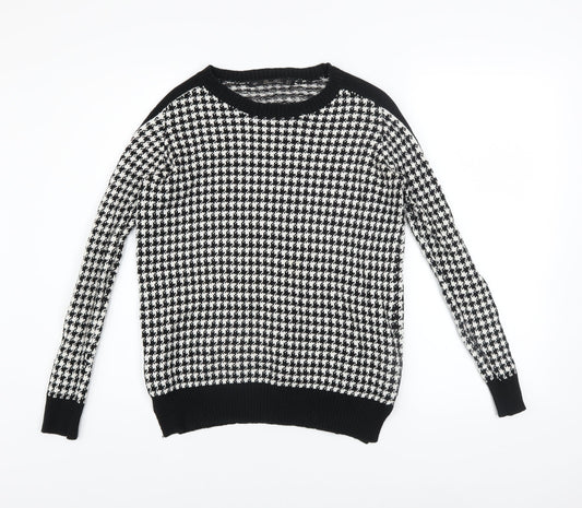 Womens UK Size S Zara Black Pullover Jumper