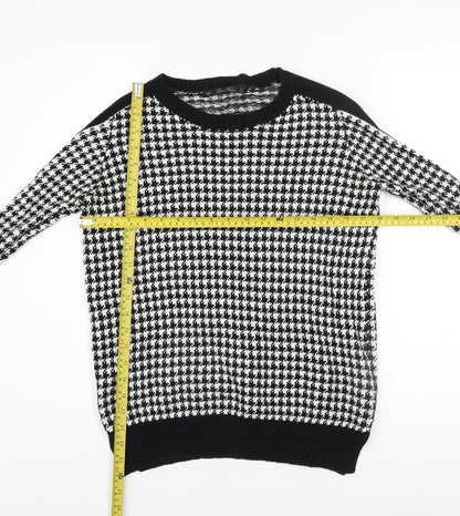 Womens UK Size S Zara Black Pullover Jumper