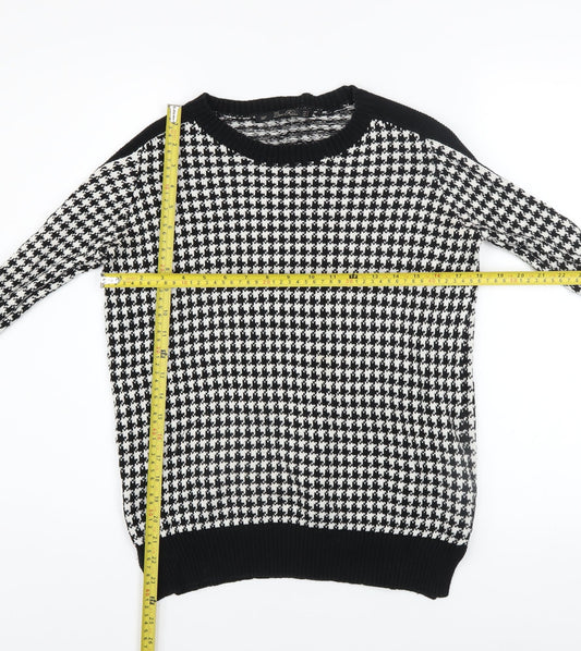 Womens UK Size S Zara Black Pullover Jumper