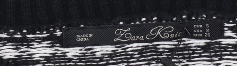 Womens UK Size S Zara Black Pullover Jumper